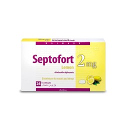 Septofort 2 mg Lemon Disinfectant mouth & throat - 24 lozenges