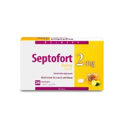 Septofort 2 mg Honey Lemon Disinfectant mouth & throat - 24 lozenges