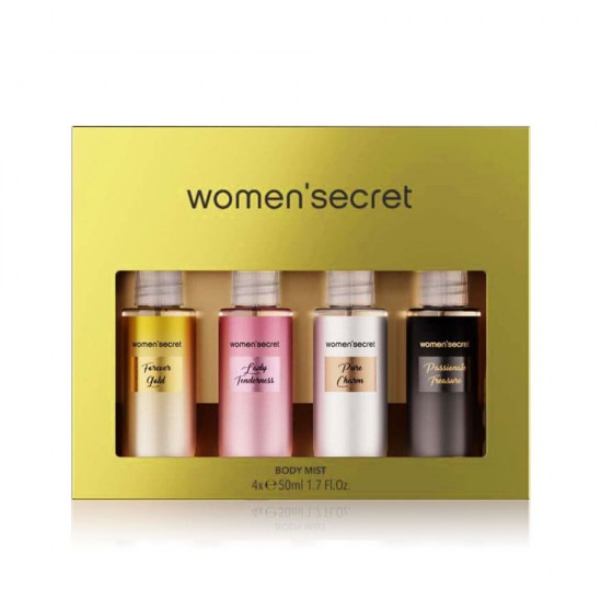 Woman Secret Body Mist Set - 4*50 ml