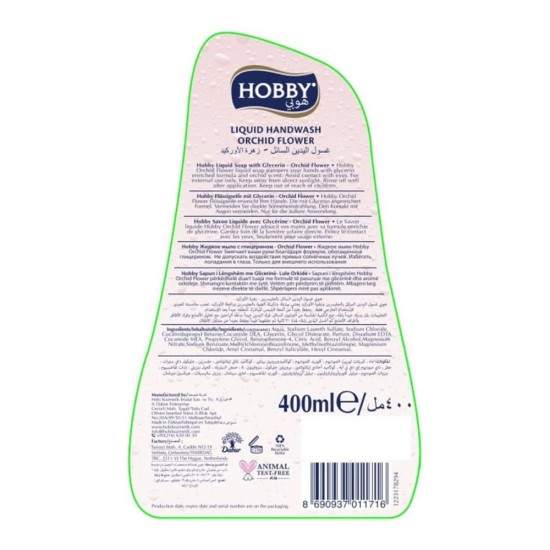 Hobby Liquid Hand Wash with Orchid Flower Scent - 400 ml