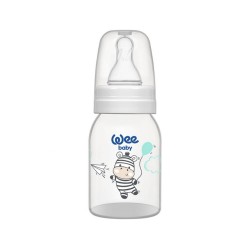 Wee Baby Baby Feeding Bottle - 125 ml Classic C851, White