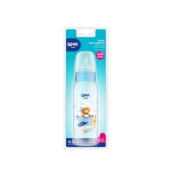 Wee Baby Glass Feeding Bottle - 250 ml Classic C876,blue color