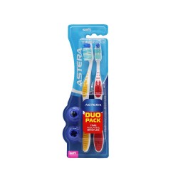 Astera Time Indicating Bristles Duo Pack Soft Toothbrush 