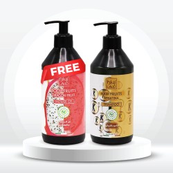 Hi Milano Keratin Shampoo with Dragon Fruit Shower Gel Free- 500+500 ml