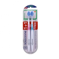 Sensodyne Medium Soft Toothbrush - 2 Pieces - Blue - Pink