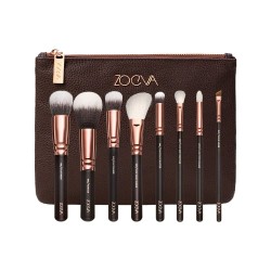 Zoeva Rose Gold Face and Eye Brush Set, 8 brushes