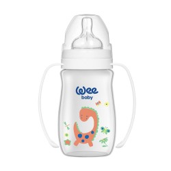 Wee Baby Classic+ Wide Neck PP Bottle Grip - 250 ml White 
