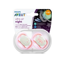 Philips Avent Ultra Air Soother For Babies From 6 -18 M - Pink