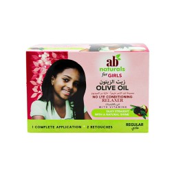 AB Naturals Natural Hair Straightening Kit with Olive Oil - Regular
