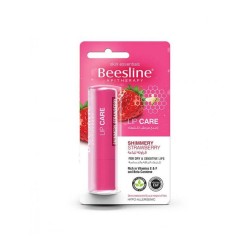 Beesline Shiny Strawberry Lip Balm Stick - 4 gm