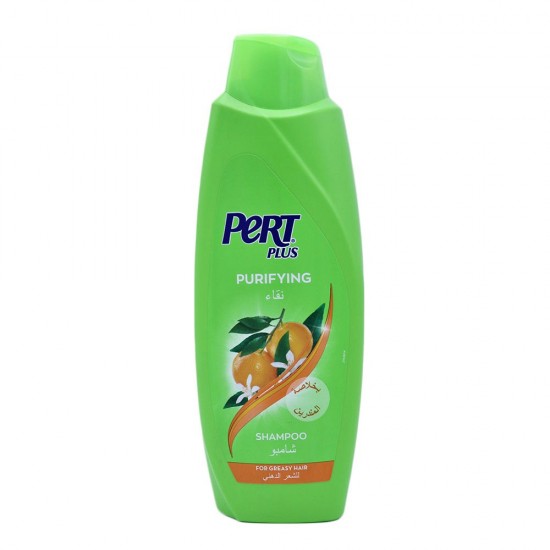 Pert Plus Purity Shampoo with Mandarin Extract for Oily Hair - 600 ml