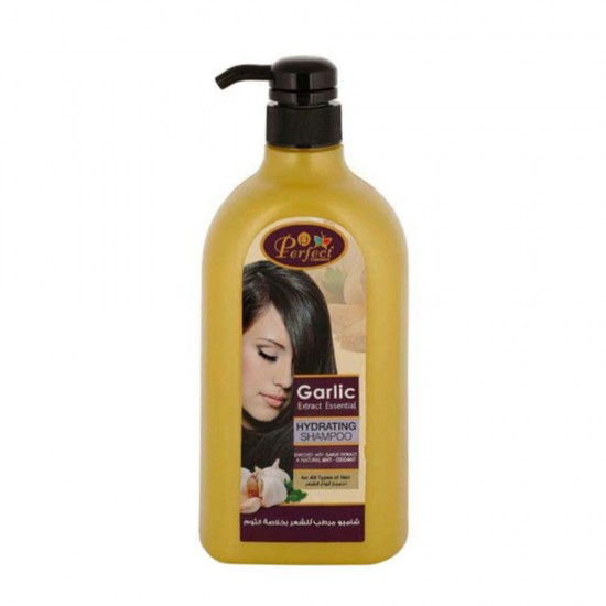 Perfect moisturizing hair shampoo with garlic extract - 1000 ml
