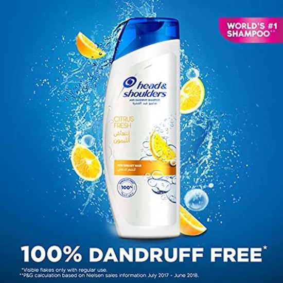 Head & shoulders Citrus Fresh Anti-Dandruff Hair Shampoo 600 ml