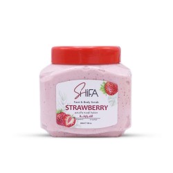Shifa Face & Body Scrub with Strawberry - 300 ml