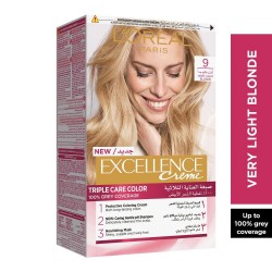 L'Oréal Paris Excellence Creme Coloration Triple Soin 9 Very Light Blonde