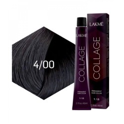 Lakme Collage Permanent Hair Dye for Unisex 4/00 Medium Brown