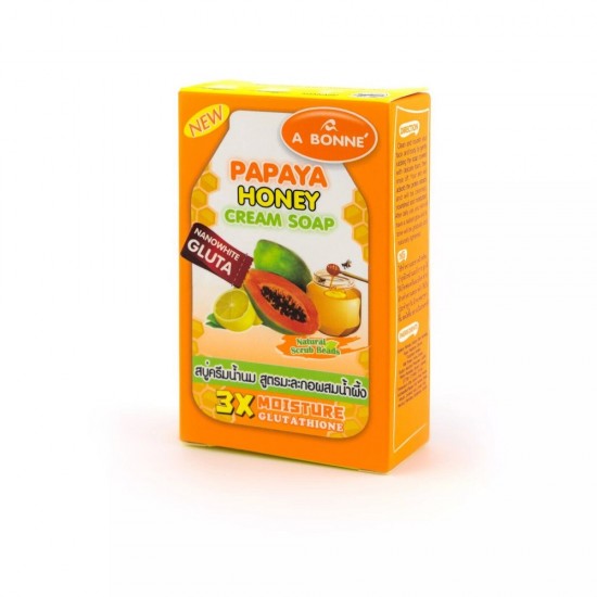 A BONNE Papaya Honey Cream Soap - 90 gm