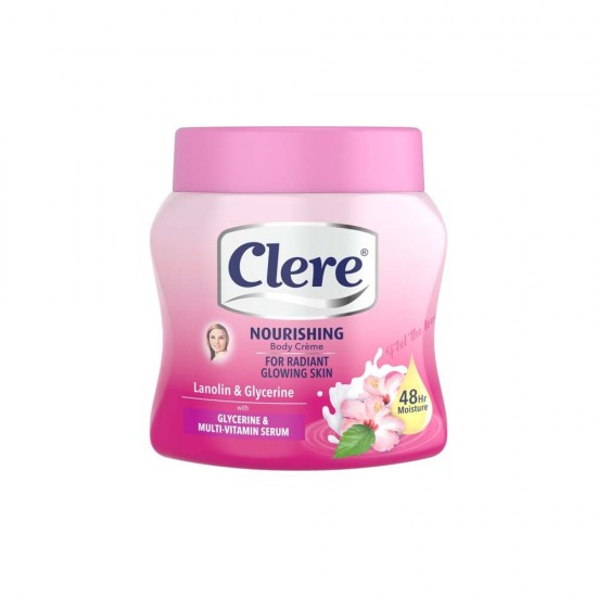 Clear Moisturizing Body Cream with Lanolin and Glycerin - 500 ml