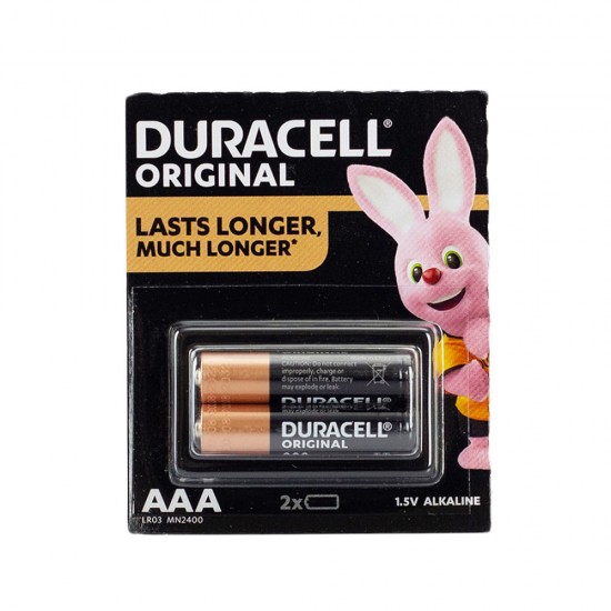 Duracell AAA LR03 / MN2400 Alkaline Battery - 2 Pieces