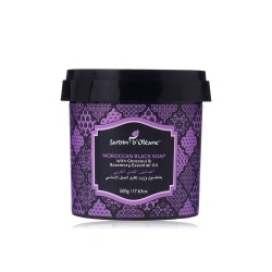 Jardin D Oleane Moroccan Black Soap With Ghassoul & Essential Oil Of Rosemary 500 gm