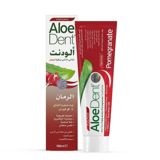 Aloe Dent Triple Action Pomegranate Toothpaste - 100 ml