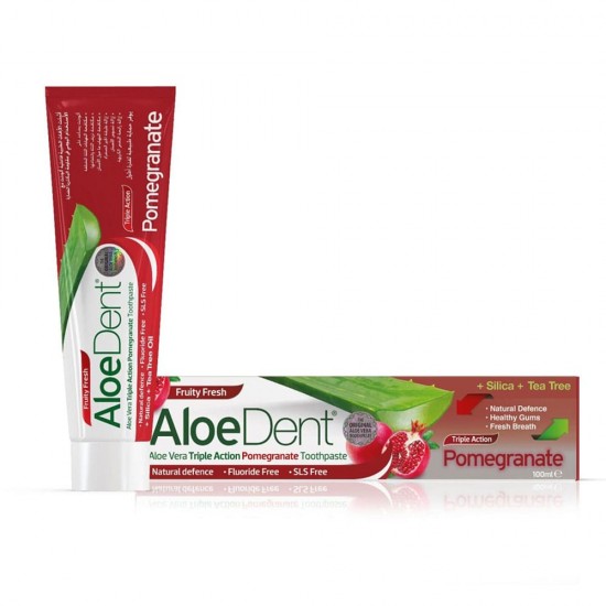 Aloe Dent Triple Action Pomegranate Toothpaste - 100 ml