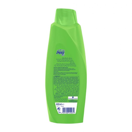 Pert Plus Length & Strength Shampoo with Almond Oil - 600 ml