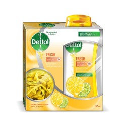 Dettol Shower Gel Fresh With Loofah 250 ml 