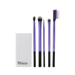 Real Techniques enhanced Eye With Brush holder white Set - 6 pieces
