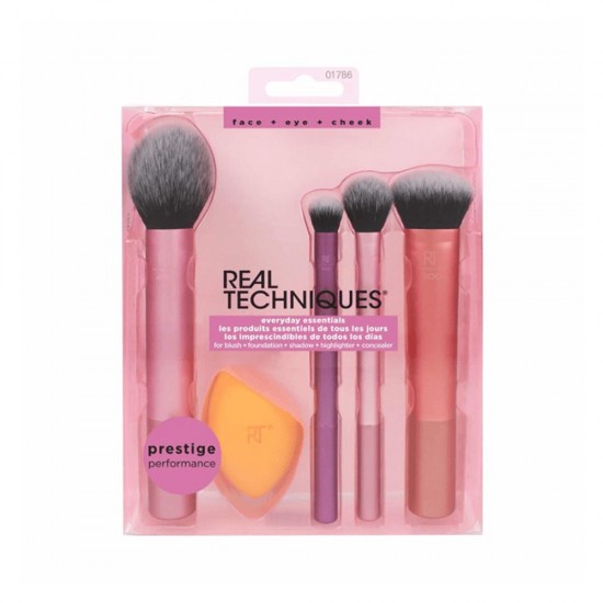Real Techniques Everyday Essentials Brush Set  5 Pieces