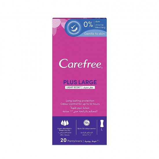 Carefree Plus Large Fresh Scent 20 Pantyliners