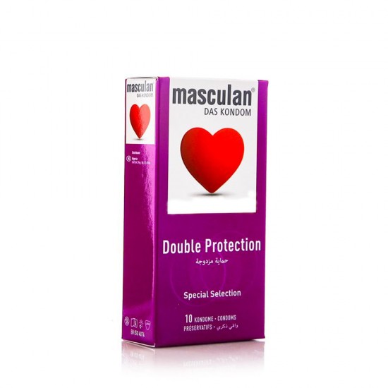 Masculan Double Protection Condom - 10 Condoms