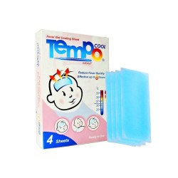 Tempo Cool Fever Reducing Gel Compresses - 4 Sheets