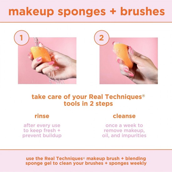 Real Techniques Miracle Complexion With Travel Sponge Case