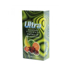 Ultra Assorted Flavours Condoms - 12 Latex Condom