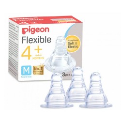 Pigeon Peristaltic Nipple Medium 3 pieces BPA Free