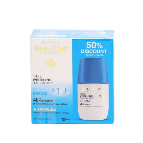 Beesline Whitening Roll-On Deodorant Cool Breeze 2x50 Ml