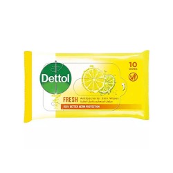 Dettol Fresh Antibacterial Skin Wipes 10 Wipes
