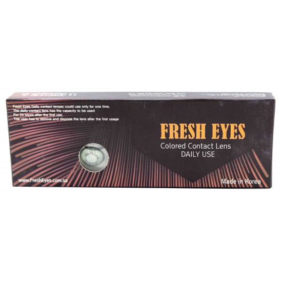 Fresh Eyes Daily Contact Lenses Circle Green PJ-3