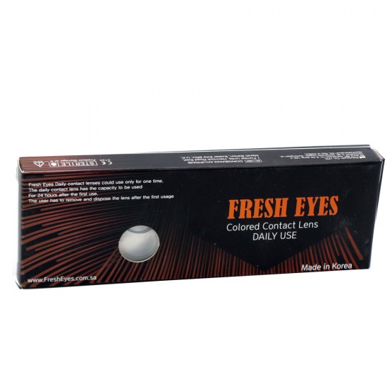 Fresh Eyes Daily Contact Lenses Emerald Silver 