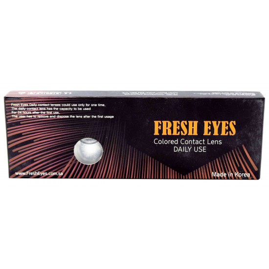 Fresh Eyes Daily Contact Lenses Light Gray YF-1
