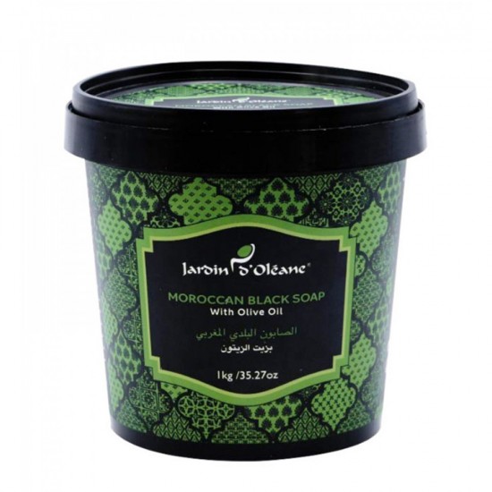 Jardin D Oleane Maroccan Black Soap with Olive Oil - 1000 gm