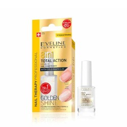 Eveline Total Action 8 in 1 Intensive Nail Conditioner - Golden Shine 12 ml