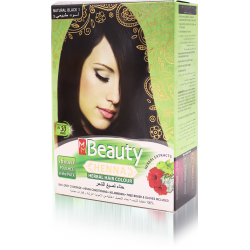 MM Beauty Henna Herbal Hair Colour Natural Black1 - 6 Pouches